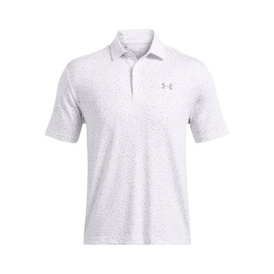 Under Armour polo Playoff 3.0 Micro Field s krátkým rukávem bílá