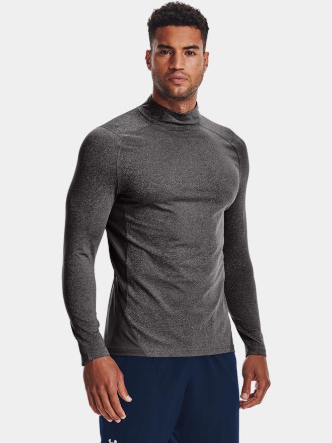 Under Armour CG Armour Fitted Mock Unterzieher grau melange