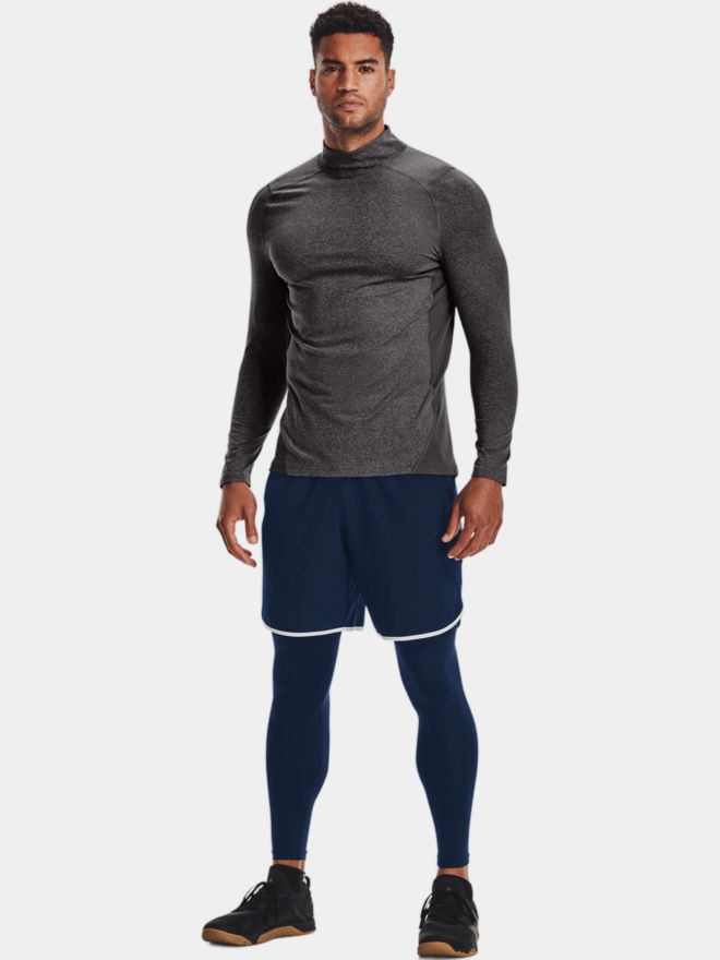 Under Armour CG Armour Fitted Mock Unterzieher grau melange
