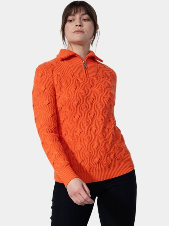 Daily Sports ERMONT Pullover Lining Windstopp Knit orange