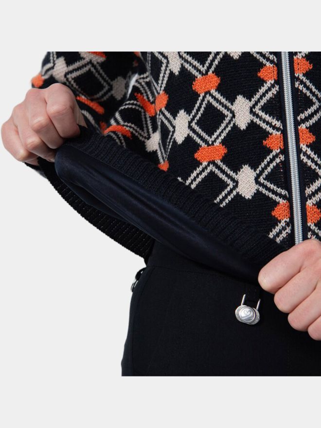 Daily Sports CREEK Cardigan Lining Windstopp Strick navy