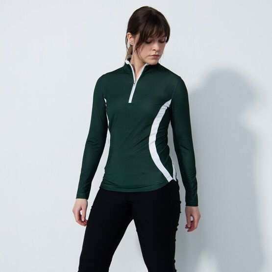 Daily Sports  Vichy turtleneck stretch undershirt dark green