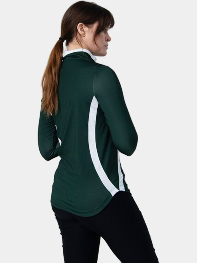 Daily Sports Vichy turtleneck stretch undershirt dark green