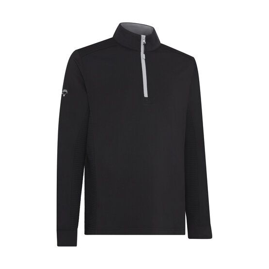 Callaway  Mixed Media Pullover Stretch Midlayer black