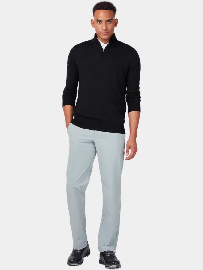 Callaway 1/4 Zip Blended Merino Sweater Troyer Knit black