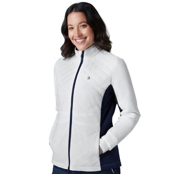 Penguin  Insulated Woven Full-Zip Stretch Jacket white