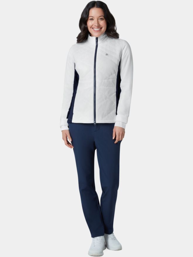 Penguin Insulated Woven Full-Zip Stretch Jacke weiß