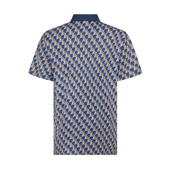 Penguin All Over Petes Outline Print Halbarm Polo navy