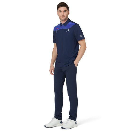 Penguin  Pete On The Green colorblock half-sleeve polo navy