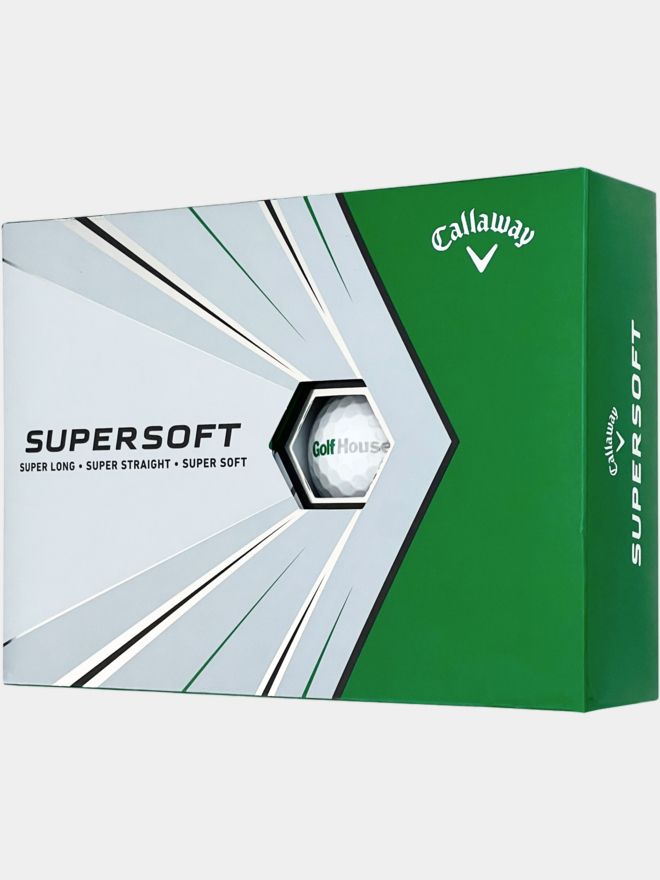 Callaway Supersoft Golfbälle mit Golf House Logo weiß