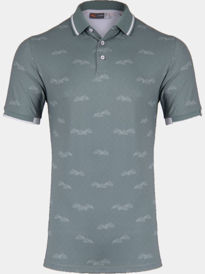 Kjus Spot Printed Halbarm Polo grün