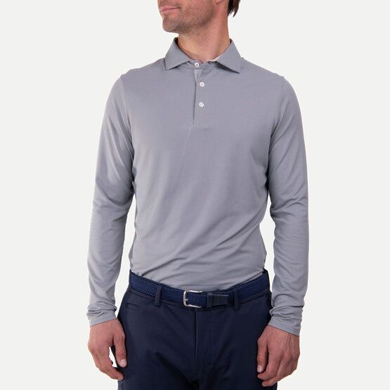 Kjus  Ashton long sleeve polo light gray