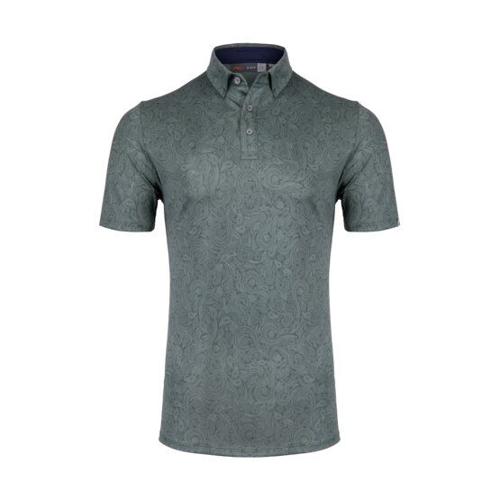 Kjus  Lance Printed half sleeve polo green