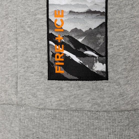 Fire and Ice COVELL Hoodie Sweatshirt grau melange