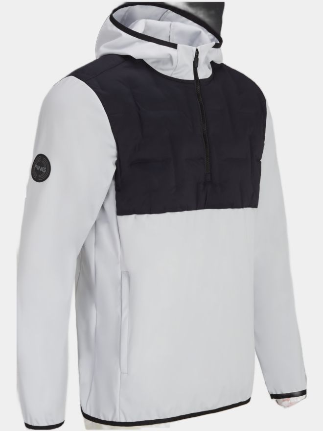 Ping Norse S6 Zoned Hooded Stretch Jacke hellgrau