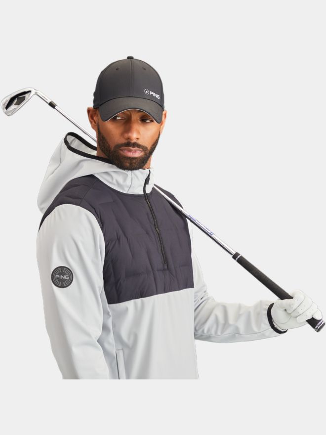 Ping Norse S6 Zoned Hooded Stretch Jacke hellgrau