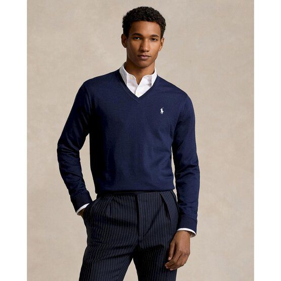 Ralph lauren navy sweater best sale