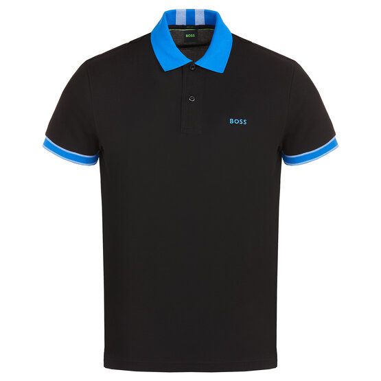 BOSS Paddy 8 Halbarm Polo schwarz