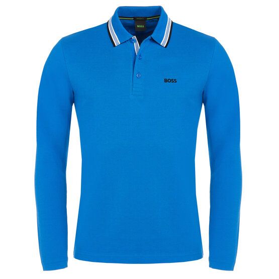 BOSS  Plisy half-sleeve polo blue