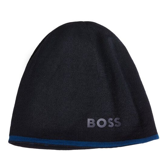 BOSS  Arev beanie cap navy