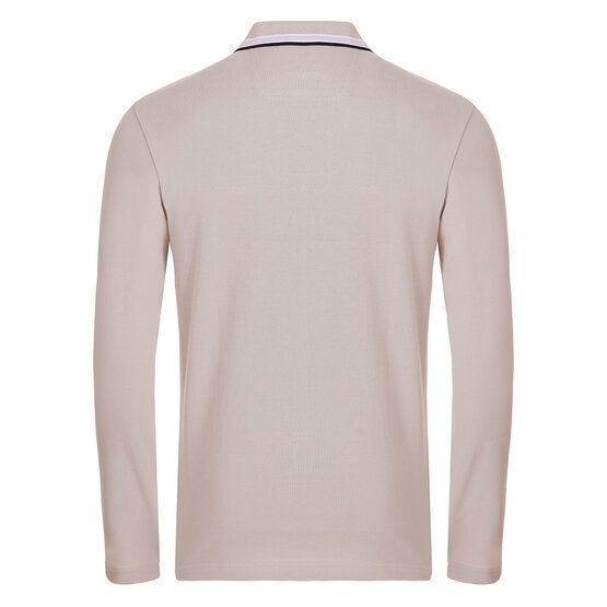 BOSS  Plisy long sleeve polo sand