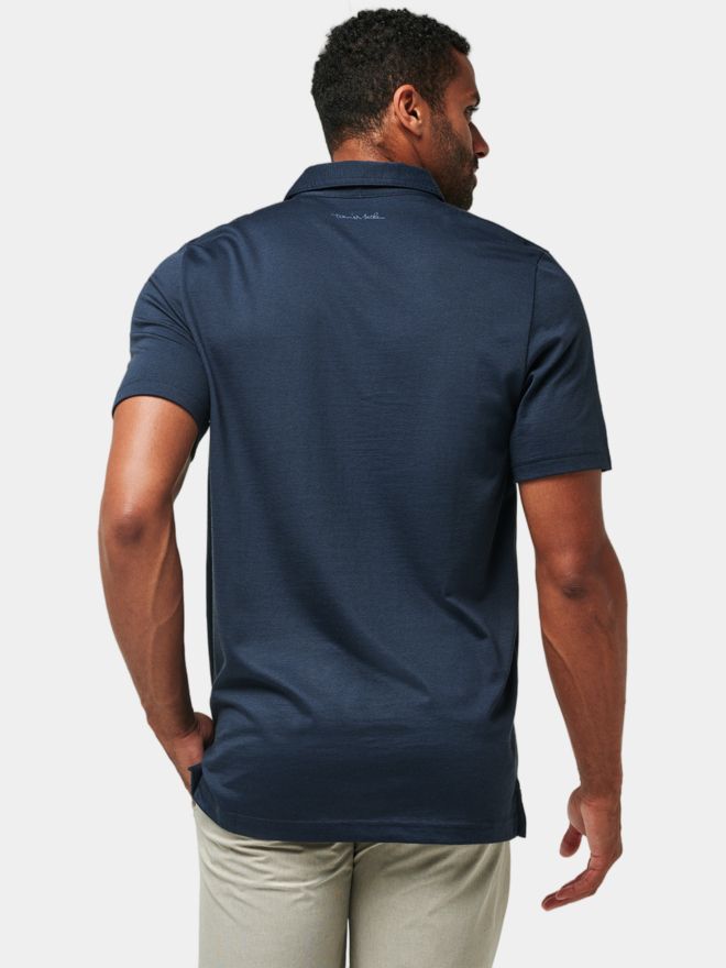 TravisMathew THE ZINNA Halbarm Polo blau