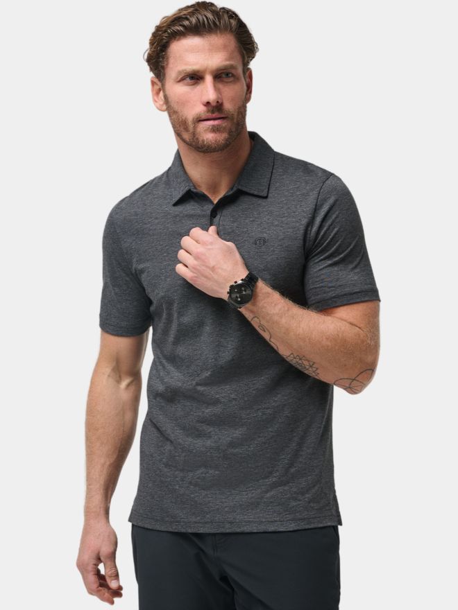 TravisMathew THE ZINNA Halbarm Polo schwarz