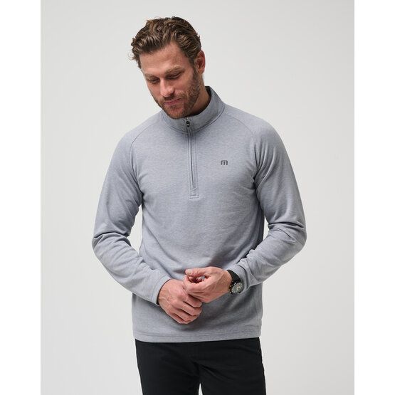 TravisMathew  UPGRADED Stretch Midlayer light gray melange