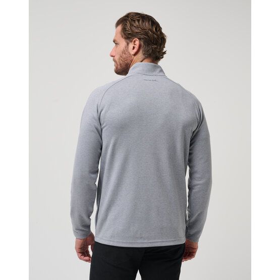 TravisMathew UPGRADED Stretch Midlayer hellgrau melange