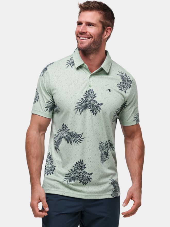 TravisMathew LUSH FOREST Halbarm Polo oliv