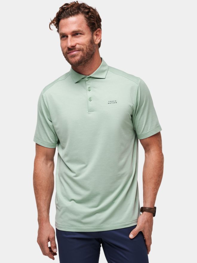 TravisMathew HEATER PRO Halbarm Polo oliv