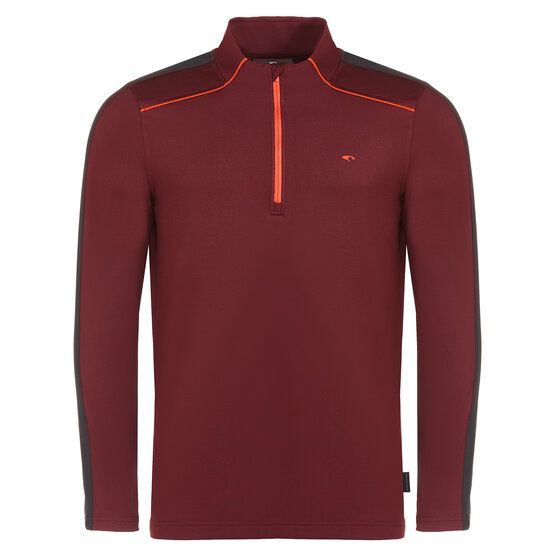 Daniel Springs  1/2 zip stretch thermal midlayer dark red