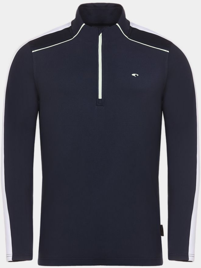 Daniel Springs 1/2 Zip Stretch Thermo Midlayer navy