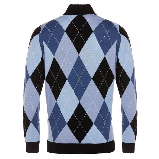 Daniel Springs  Argyle Merino Troyer knit navy