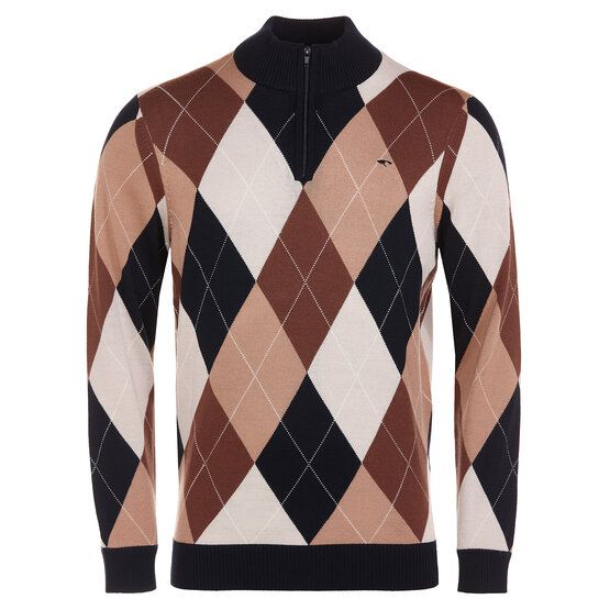 Daniel Springs  Argyle Merino Troyer knit brown