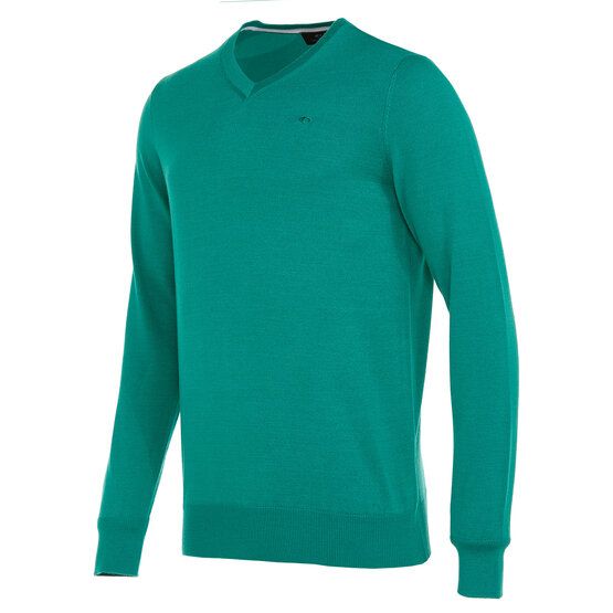 Daniel Springs  Basic V-neck sweater knit green