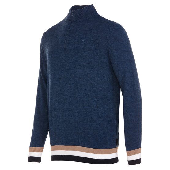 Daniel Springs  Windproof windstopper knit dark blue