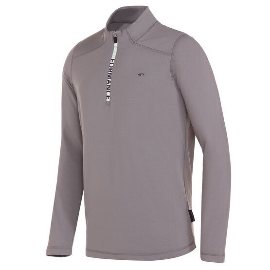 Daniel Springs  1/2 zip stretch thermal midlayer light gray