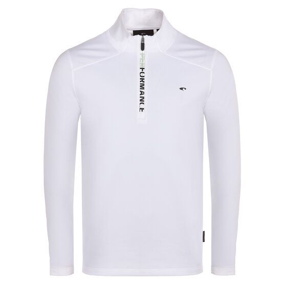 Daniel Springs  1/2 zip stretch thermal midlayer white