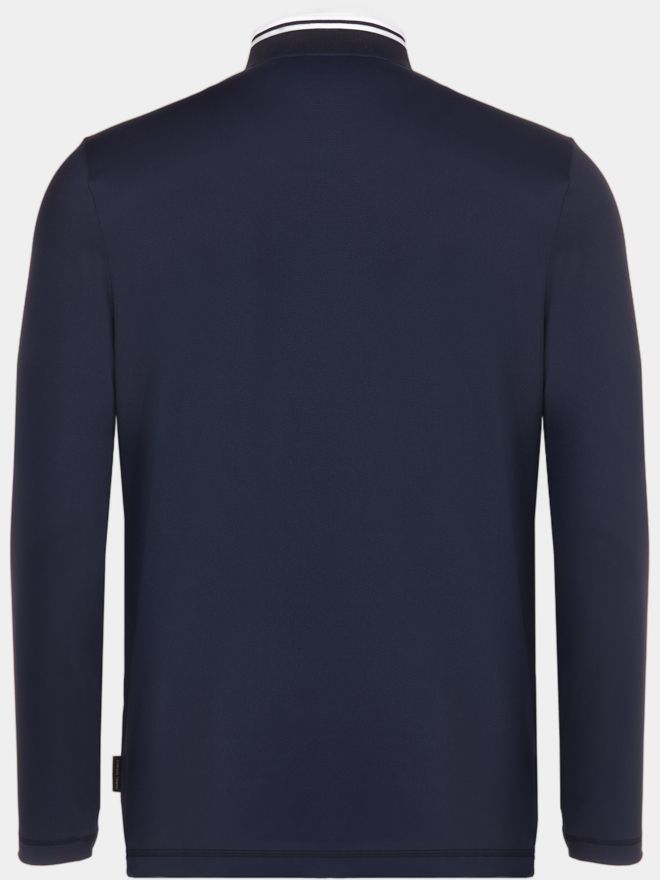 Daniel Springs Thermo Langarm Polo navy