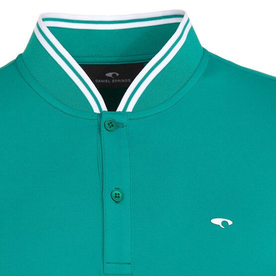 Daniel Springs  Thermal long sleeve polo green