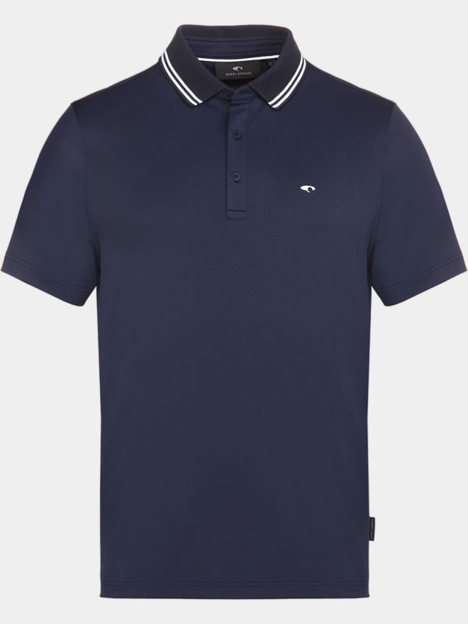 Daniel Springs Basic Halbarm Polo navy