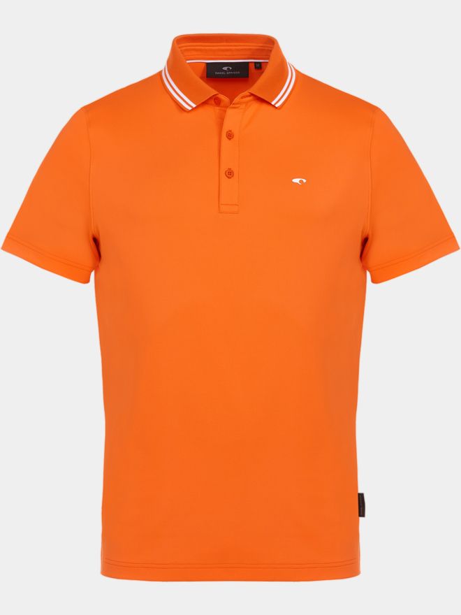 Daniel Springs Basic Halbarm Polo orange