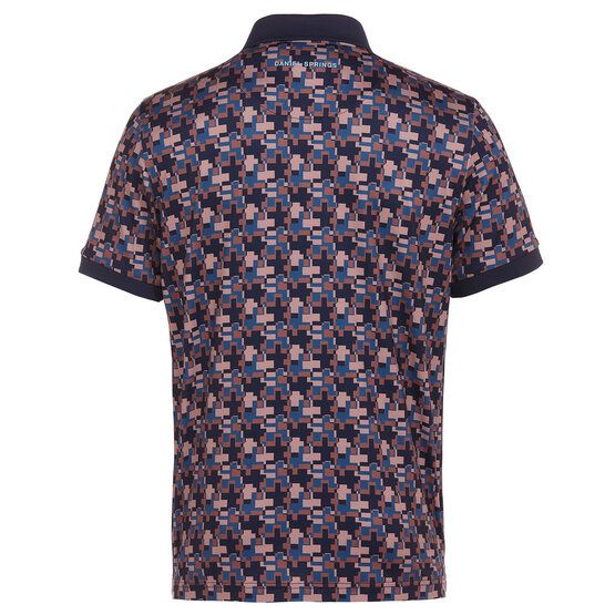 Daniel Springs  Print half-sleeve polo navy