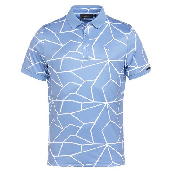 Daniel Springs  Print half-sleeve polo blue