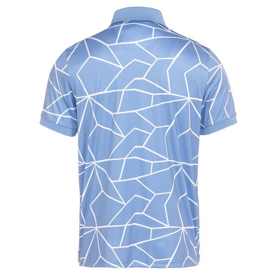 Daniel Springs  Print half-sleeve polo blue