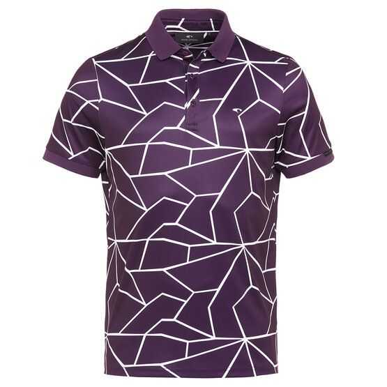 Daniel Springs  Print half-sleeve polo berry