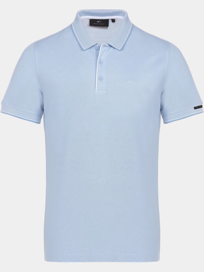 Daniel Springs pique polo s krátkým rukávem modrá