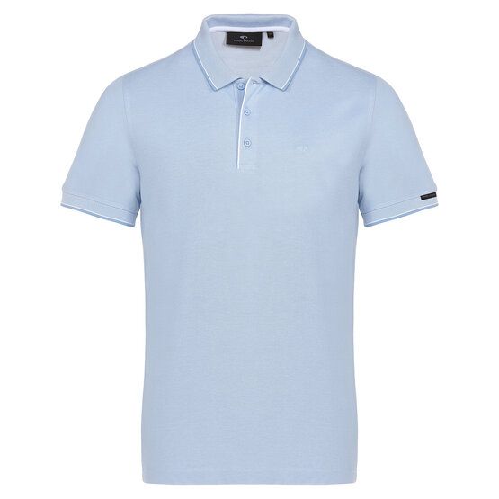 Daniel Springs 2-Tone Pique Halbarm Polo blau