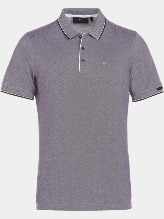 Daniel Springs 2-Tone Pique Halbarm Polo beere